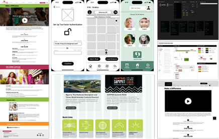 UX/UI Portfolio showcase featuring interface designs and user experience work
